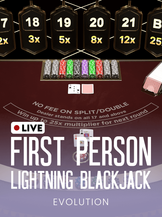 First Person Lightning Blackjack