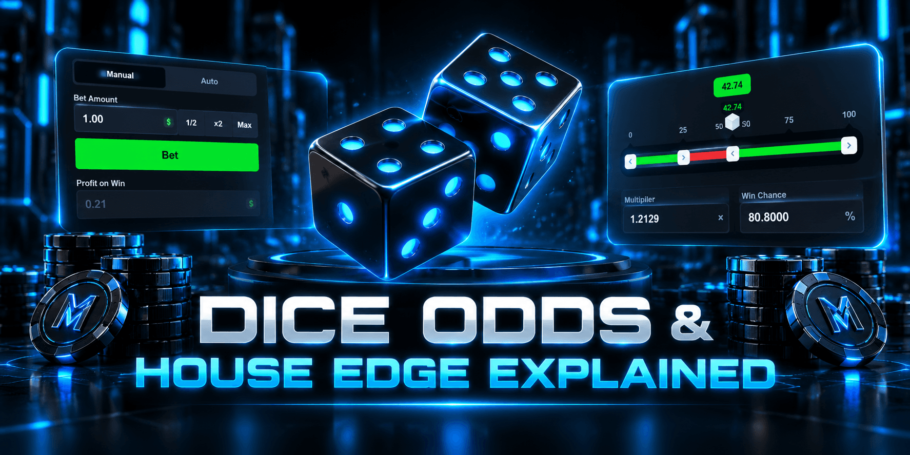 MetaWin Dice odds and house edge explained