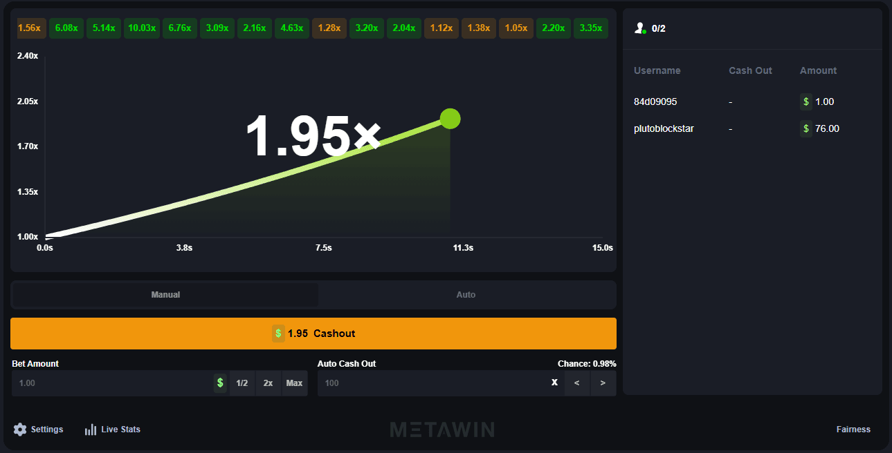 MetaWin Crash Screenshot